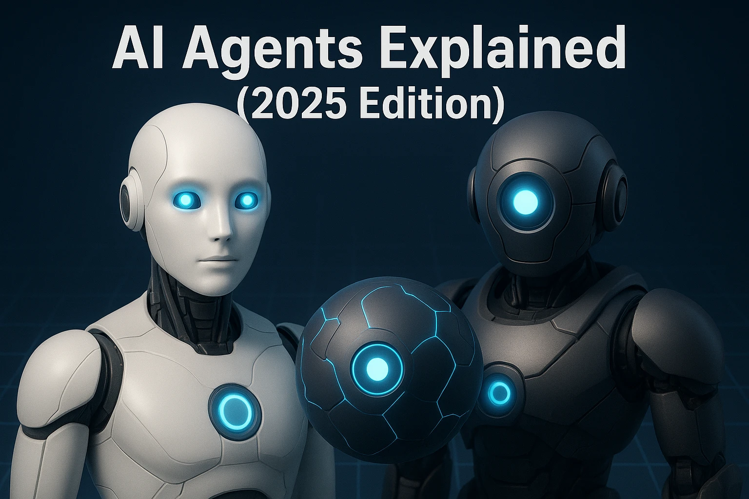 Illustration of AI agents showcasing their functionalities and applications in 2025