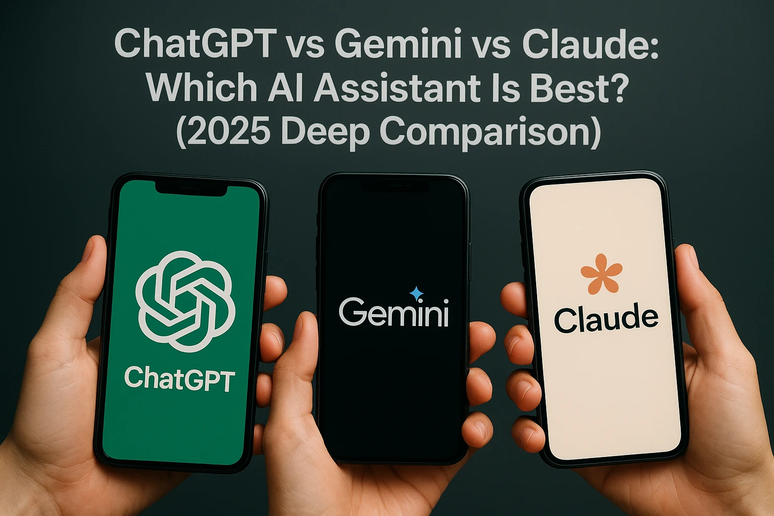 ChatGPT vs Gemini vs Claude: Which AI Assistant Is Best? (2025 Deep Comparison)