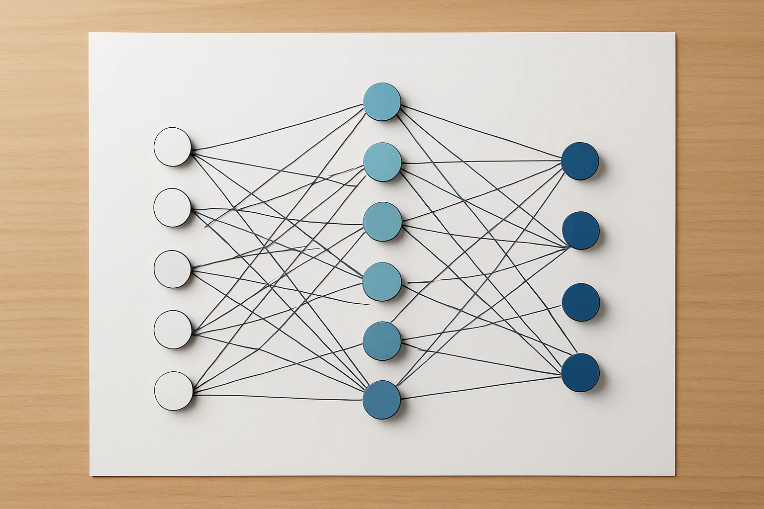 Illustration comparing AI, machine learning, and deep learning concepts with related icons.