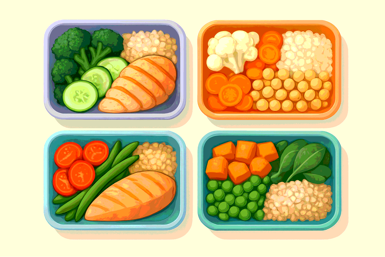 Meal Prep Made Easy: 30-Minute Sunday Routine for a Healthy Week.