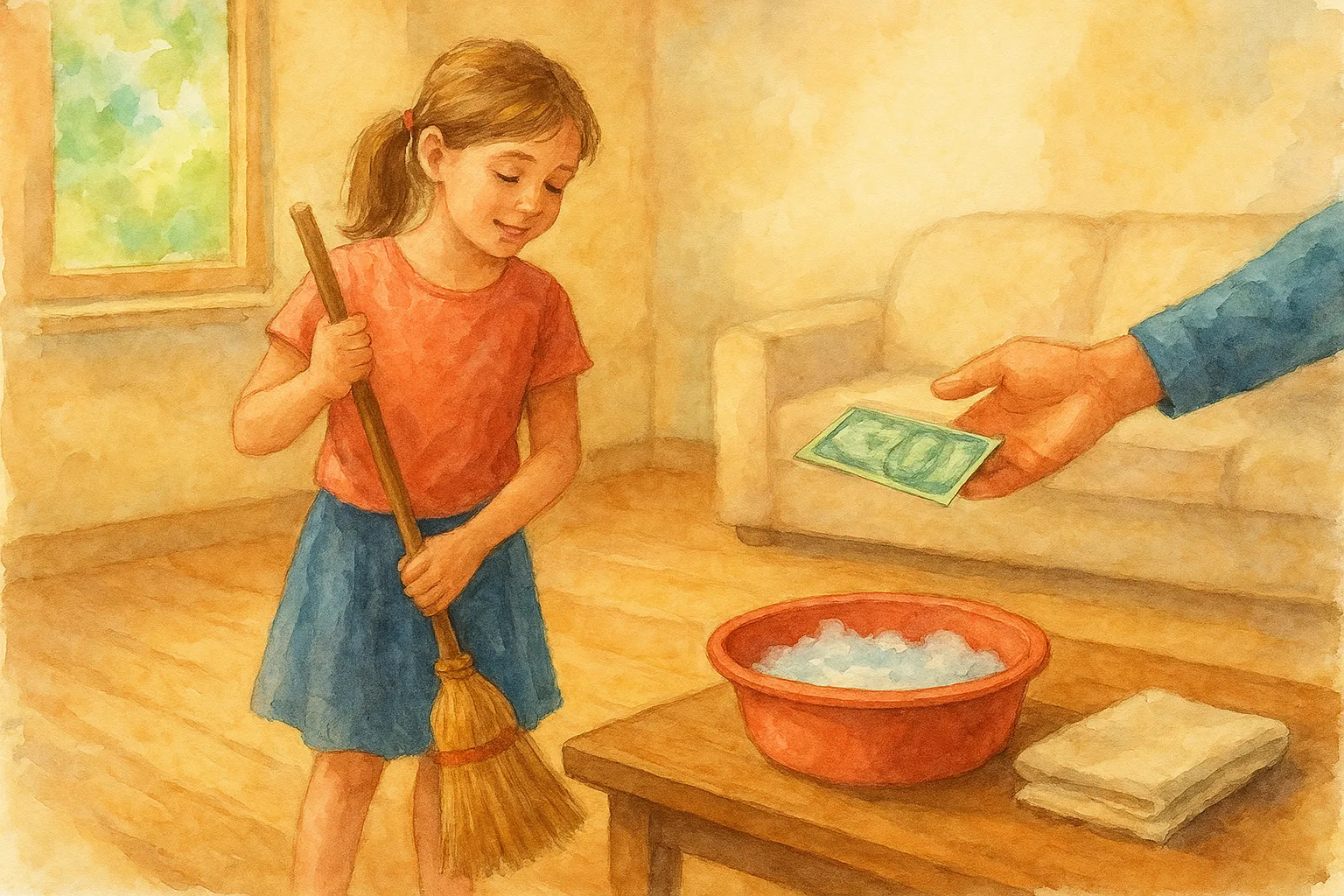 Using Chores to Teach Money Management Skills
