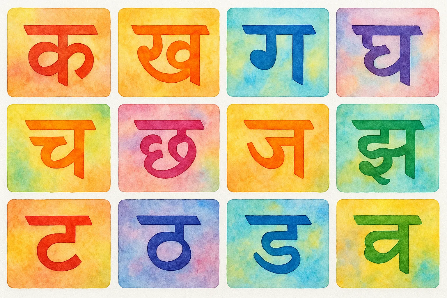 Learn Hindi: Common Consonants (क to म)