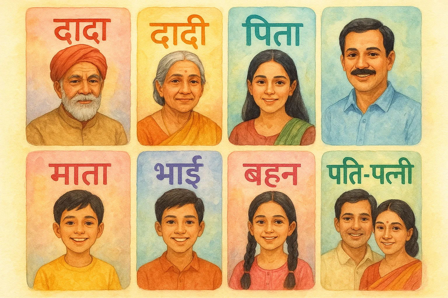 Learn Hindi: Family and Relations Vocabulary