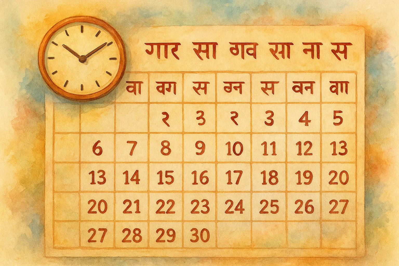 Learn Hindi: Time, Days and Months