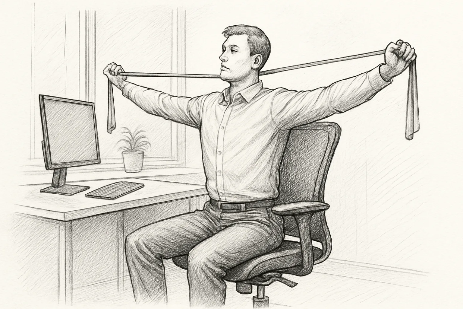Daily mobility exercises for desk workers