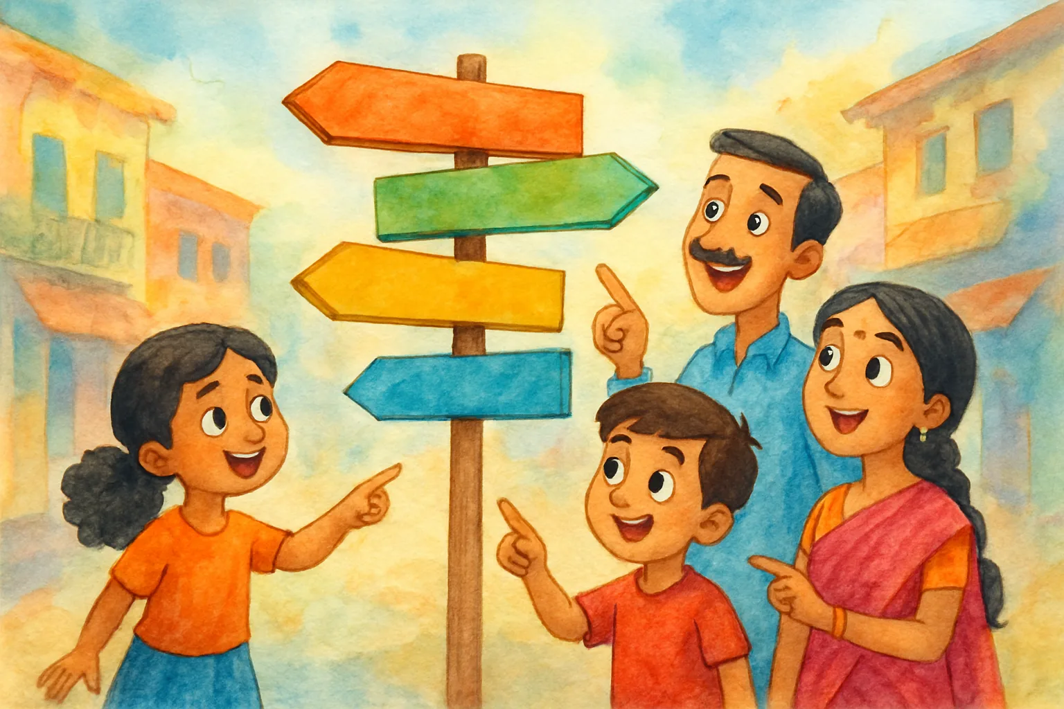 Learn Hindi: Direction Role Play Game