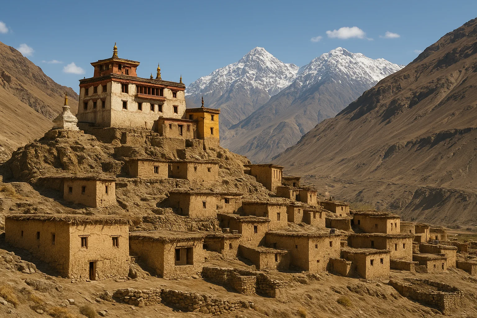 Architecture of Monasteries and Traditional Homes