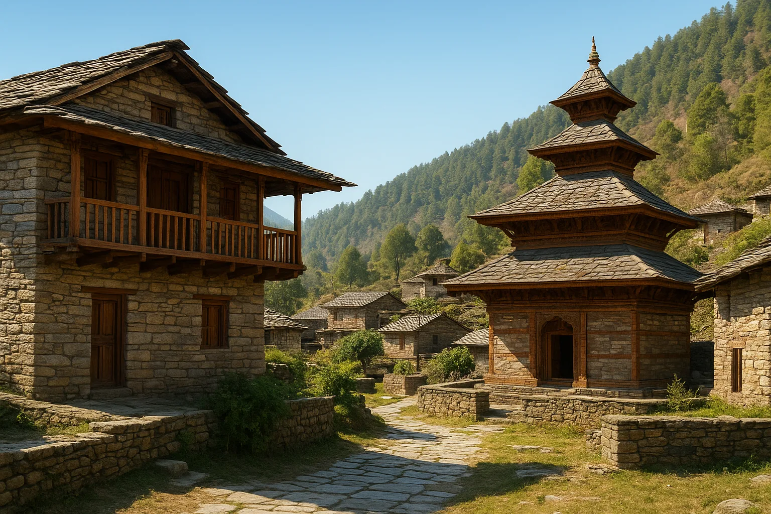 Architecture of Traditional Homes and Temples