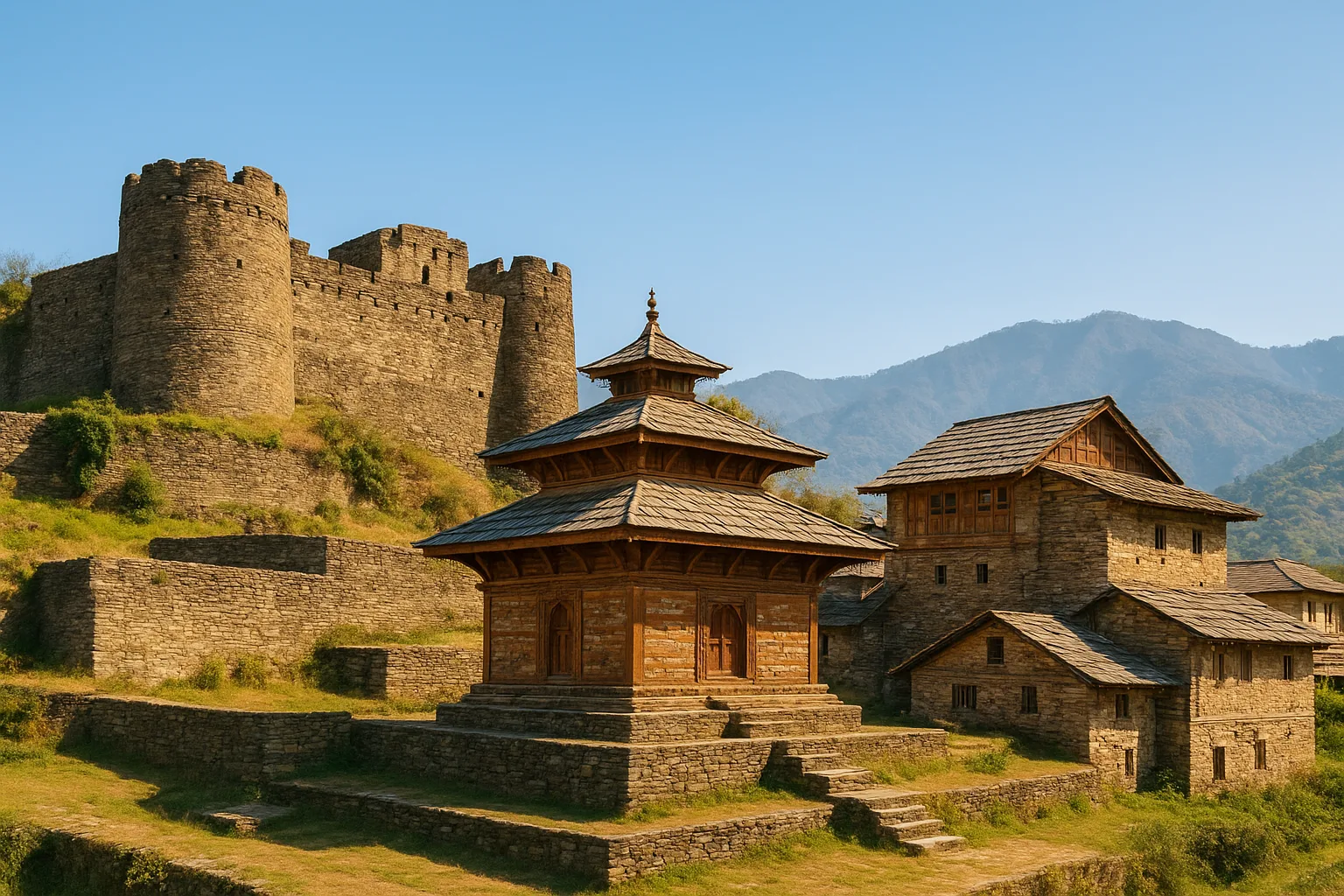 Architecture of Forts, Temples, and Traditional Homes