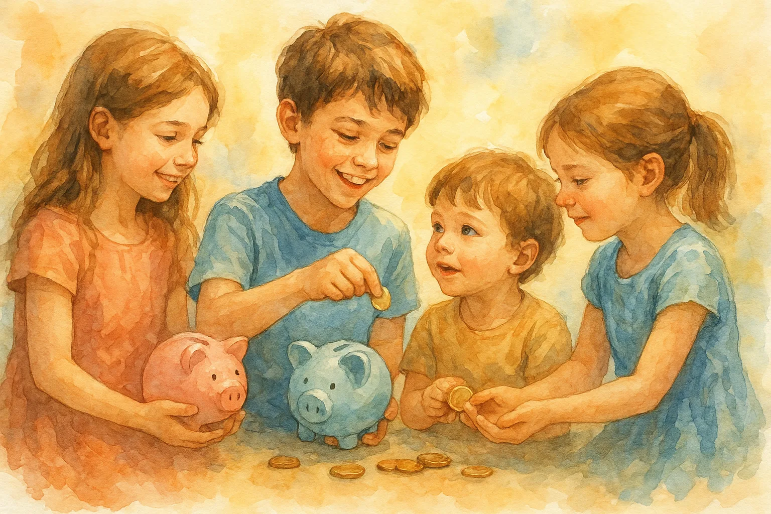Encouraging Kids to Teach Younger Siblings About Money