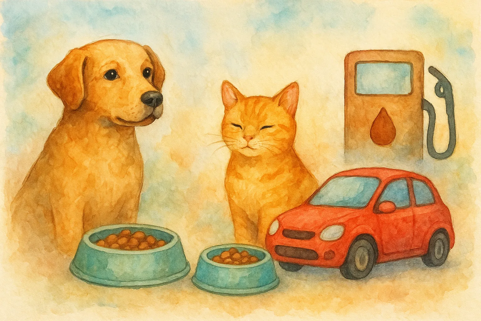 Explaining Why Pets and Vehicles Cost Money to Maintain