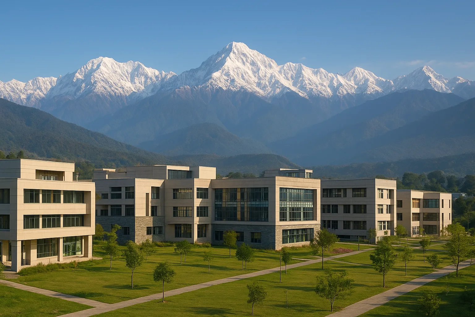 IIT Mandi campus nestled in Himachal Pradesh’s Himalayan landscape