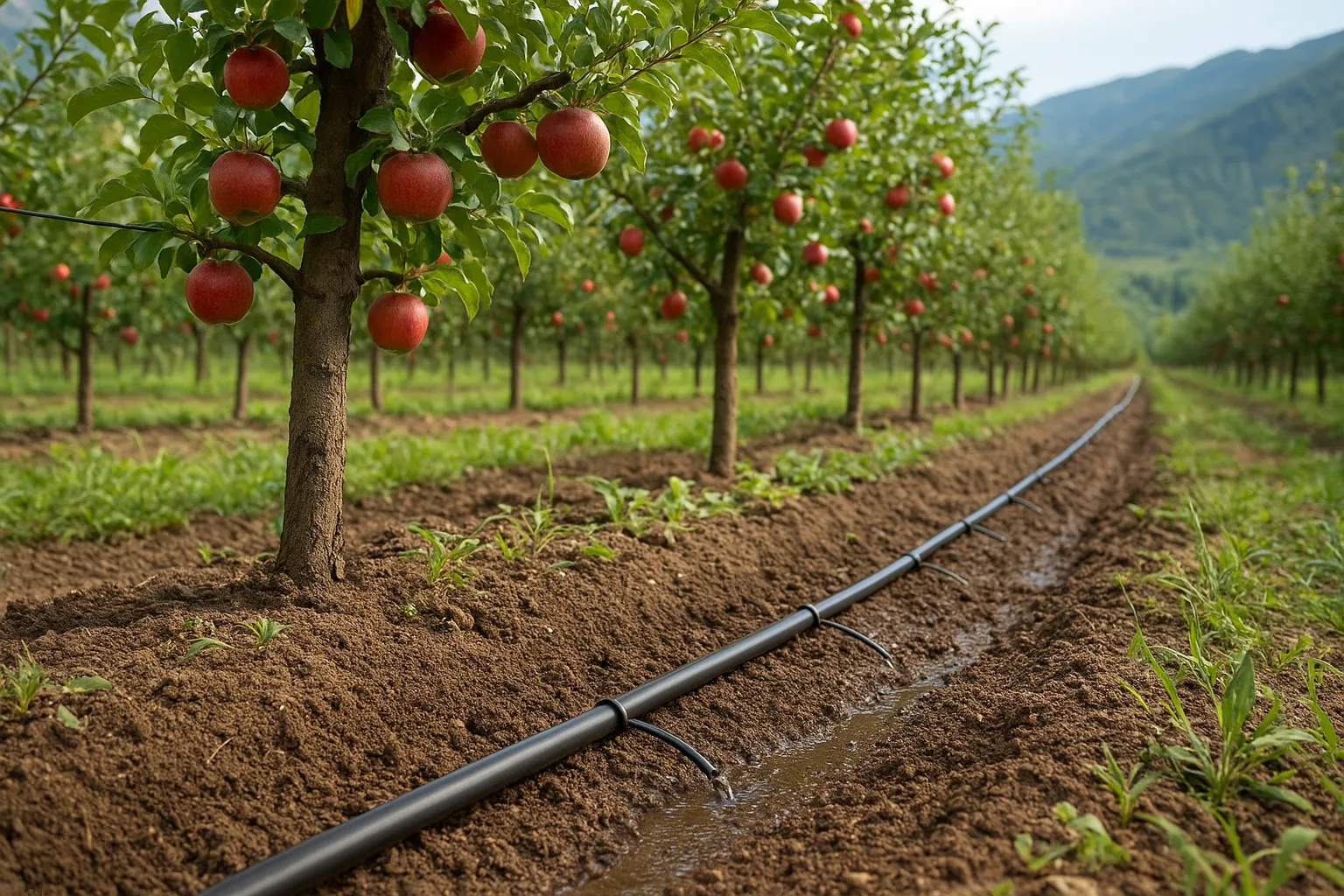 Irrigation system supporting agriculture in Una district, Himachal Pradesh.