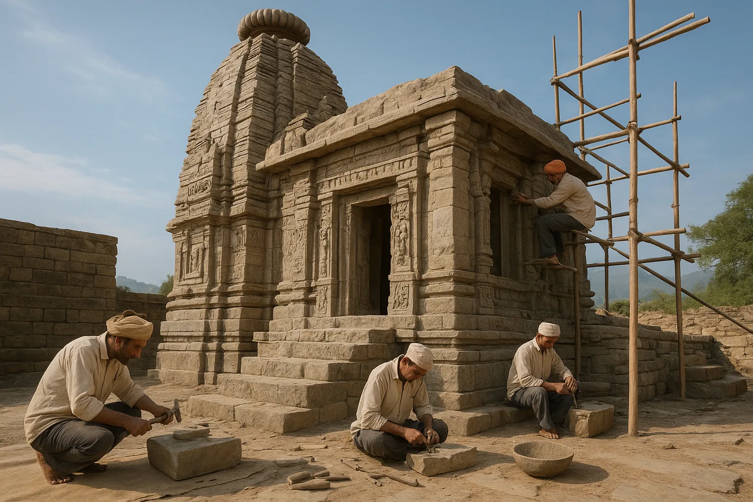 Restoration work underway at historic Chamba temple in Himachal Pradesh