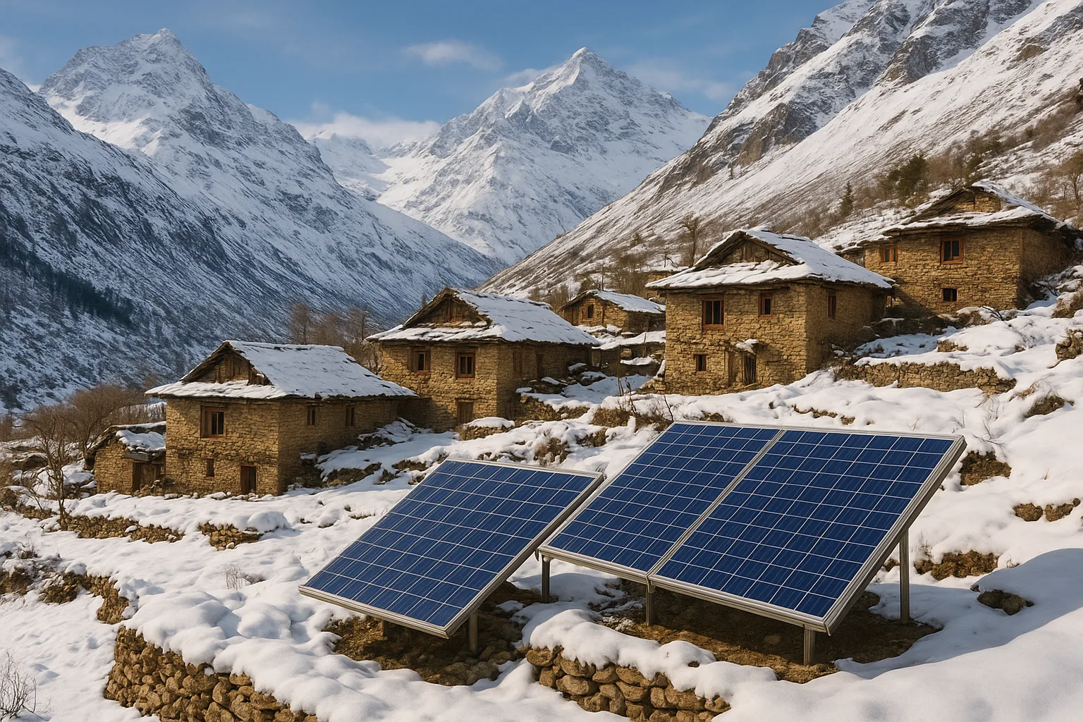 Scenic view of Lahaul & Spiti's unique cold desert landscape