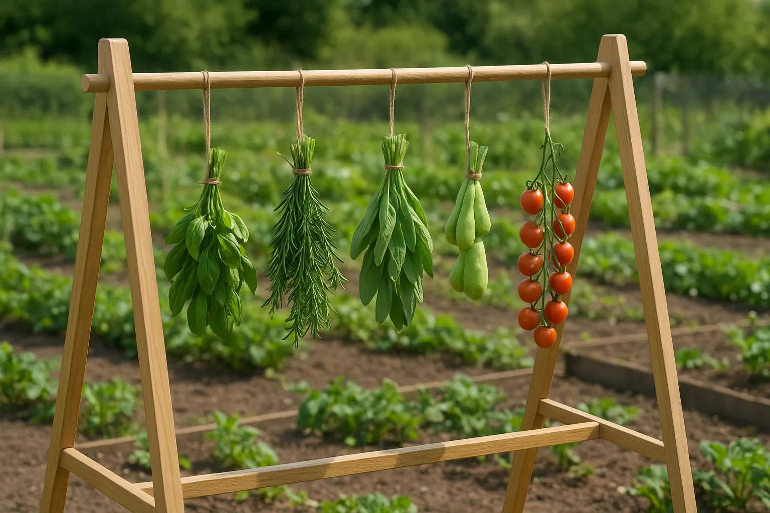 Building a Simple Outdoor Produce Drying Rack